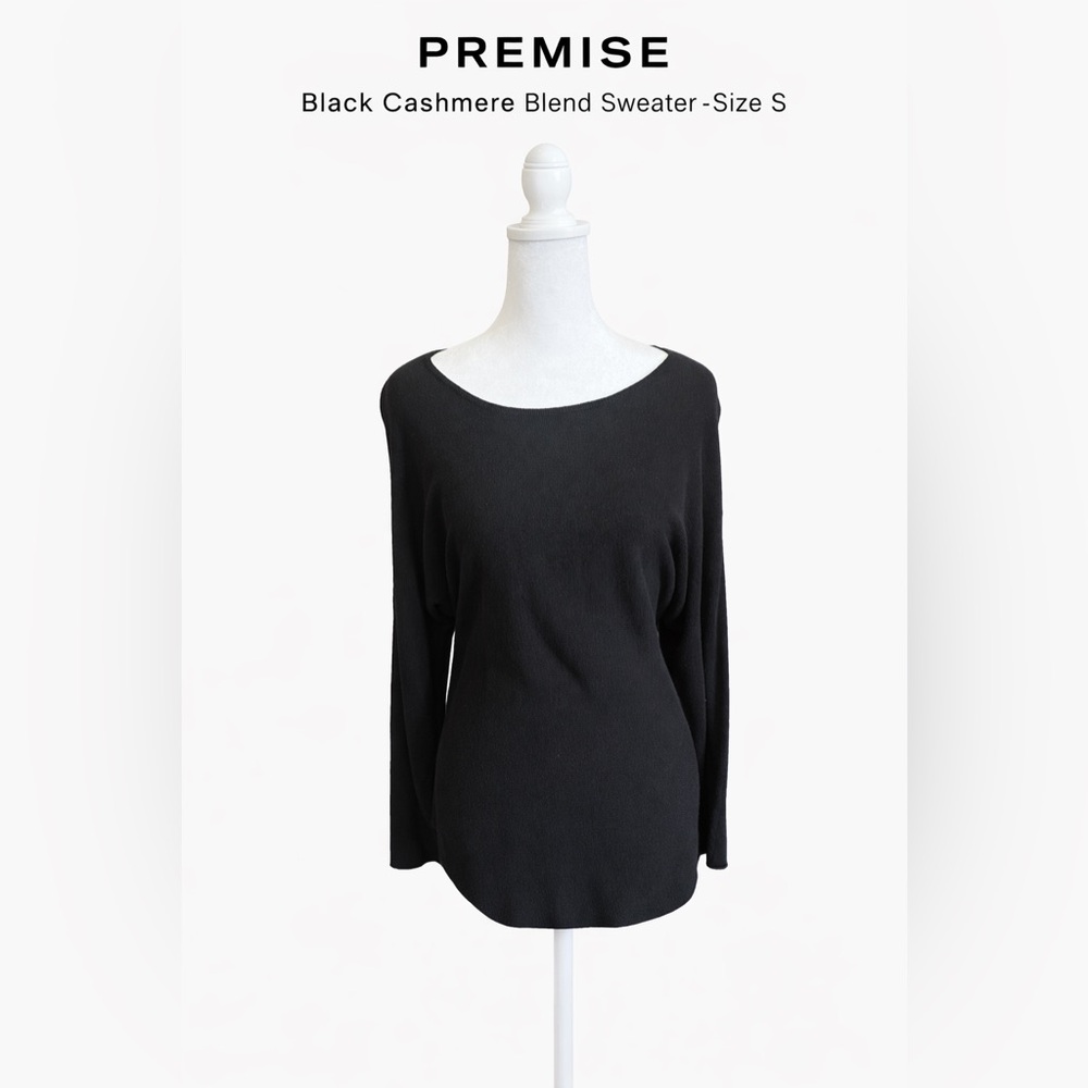 Premise Black Cashmere Blend Sweater
